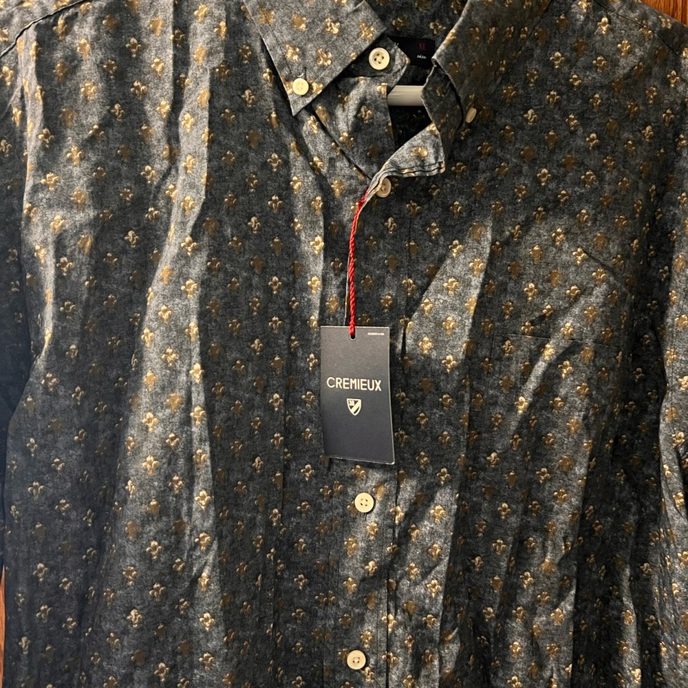 Daniel Cremieux Black and Brown Casual Button Down Shirt